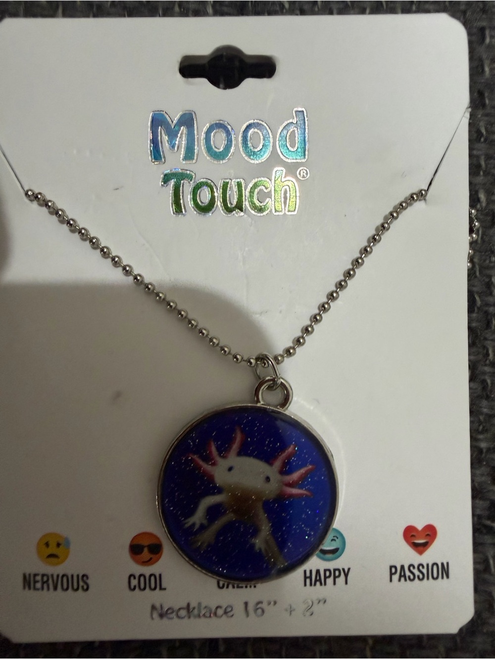 Busch Gardens Color Changing Axolotl Mood Necklace